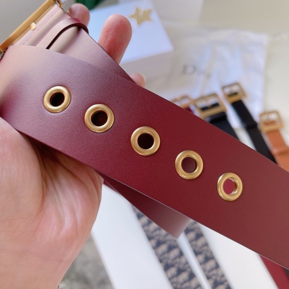 D*or D*orquake 55mm belt in red calfskin