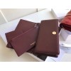 Dior Lady Dior Chain Pouch In Bordeaux Cannage Lambskin