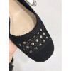 Dior J'Adior Slingback Ballerina Flats In Black Mesh Cannage Embroidery