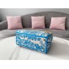 Dior Lady D-Lite Medium Bag In Blue Toile de Jouy Canvas