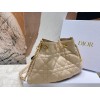 Dior Ammi Medium Bag in Sand Pink Macrocannage Lambskin