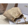 Dior Ammi Medium Bag in Sand Pink Macrocannage Lambskin