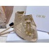 Dior Ammi Medium Bag in Sand Pink Macrocannage Lambskin