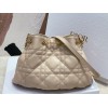 Dior Ammi Medium Bag in Sand Pink Macrocannage Lambskin