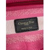 Dior Lady D-Lite Medium Bag In Fluorescent Pink Toile de Jouy Reverse Embroidery