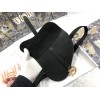 Dior Saddle Belt Pouch In Black Grained Calfskin