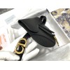 Dior Saddle Belt Pouch In Black Grained Calfskin