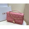 Dior Miss Dior Top Handle Bag in Melocoton Pink Cannage Lambskin