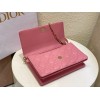 Dior Miss Dior Top Handle Bag in Melocoton Pink Cannage Lambskin