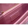 Dior Miss Dior Top Handle Bag in Melocoton Pink Cannage Lambskin