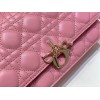 Dior Miss Dior Top Handle Bag in Melocoton Pink Cannage Lambskin