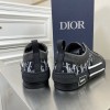 Dior Men's B23 Low-top Sneakers In Black Oblique Canvas