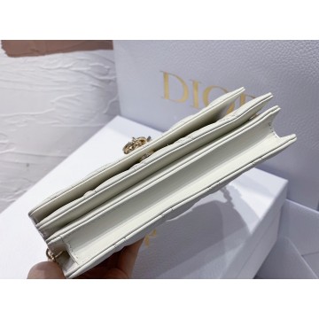 Dior Miss Dior Mini Bag In White Cannage Lambskin Dior Miss Dior Mini Bag In White Cannage Lambskin