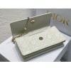 Dior Miss Dior Mini Bag In White Cannage Lambskin