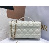 Dior Miss Dior Mini Bag In White Cannage Lambskin