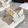 Dior DiorAct Sandals In White Lambskin