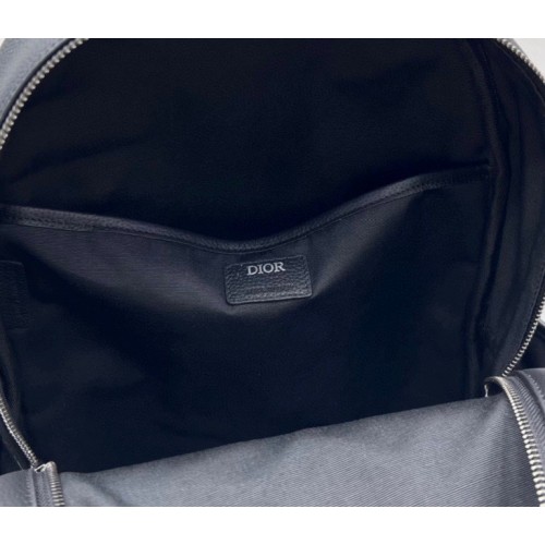 Dior Explorer Backpack In Black CD Diamond Mirage Ski Capsule Nylon