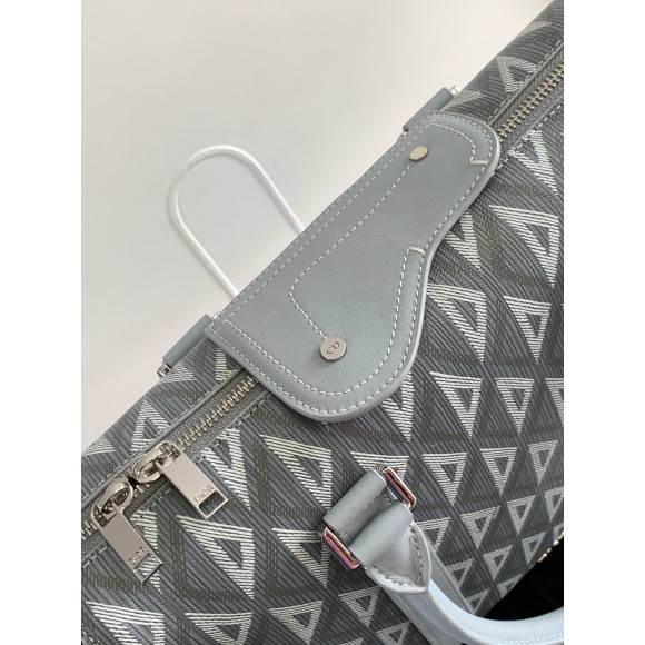 D*or lingot briefcase in grey cd diamond canvas