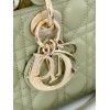 Dior Lady D-Joy Medium Bag In Ethereal Green Cannage Lambskin