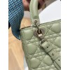 Dior Small Lady Dior My ABCDior Bag in Ethereal Green Lambskin