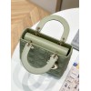 Dior Small Lady Dior My ABCDior Bag in Ethereal Green Lambskin