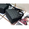 Dior Lady Dior Medium Bag In Black Ultramatte Cannage Calfskin