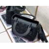 Dior Lady Dior Medium Bag In Black Ultramatte Cannage Calfskin