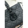 Dior Lady D-Joy Medium Bag in Black Ultramatte Calfskin