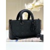 Dior Lady D-Joy Medium Bag in Black Ultramatte Calfskin