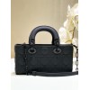 Dior Lady D-Joy Medium Bag in Black Ultramatte Calfskin