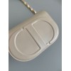 Dior CD Signature Chain Bag in Beige Calfskin