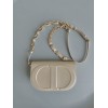 Dior CD Signature Chain Bag in Beige Calfskin
