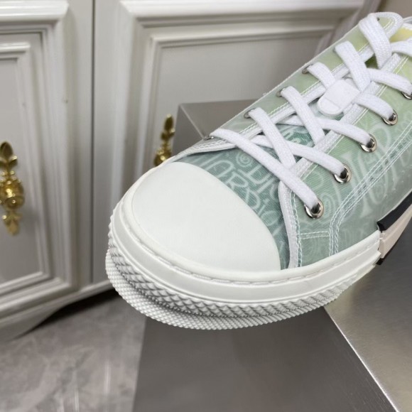 D*or men's b23 low-top sneakers with green and yellow print