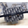 Dior Belt Pouch In Blue Oblique Canvas