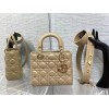 Dior Small Lady Dior My ABCDior Bag in Sand Lambskin