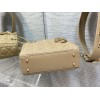 Dior Small Lady Dior My ABCDior Bag in Sand Lambskin