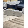 Dior Men's B23 High-top Sneakers In White and Blue Oblique Canvas