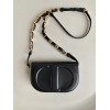 Dior CD Signature Chain Bag in Black Calfskin