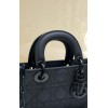 Dior Lady D-Joy Small Bag in Black Ultramatte Calfskin