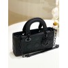 Dior Lady D-Joy Small Bag in Black Ultramatte Calfskin