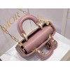 Dior Lady D-Joy Micro Bag In Peony Pink Cannage Lambskin