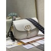 Dior Bobby Large Bag In White Box Calfskin