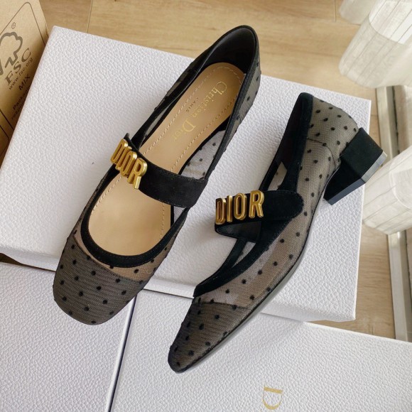 D*or baby-d ballet flats in black dotted swiss