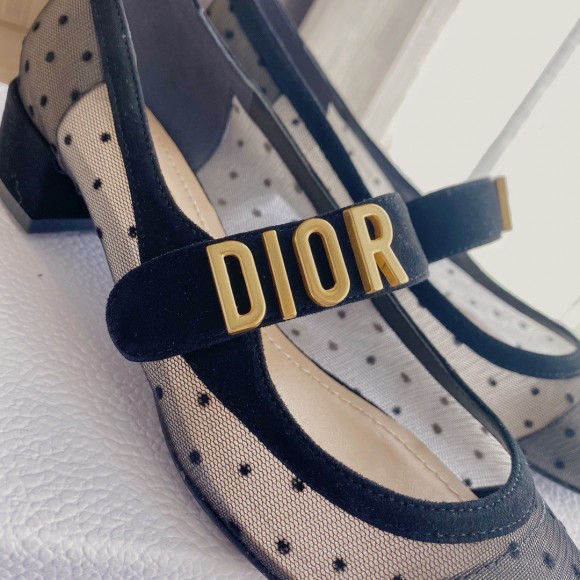 D*or baby-d ballet flats in black dotted swiss