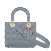 Dior Small Lady Dior My ABCDior Bag In Blue Cannage Lambskin