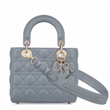 Dior Small Lady Dior My ABCDior Bag In Blue Cannage Lambskin Dior Small Lady Dior My ABCDior Bag In Blue Cannage Lambskin