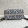 Dior Lingot Messenger Bag In Gray CD Diamond Canvas