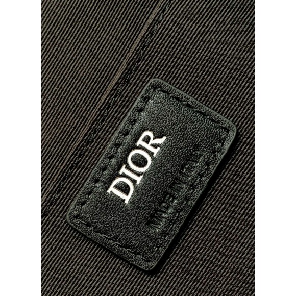 D*or lingot briefcase in black cd diamond canvas