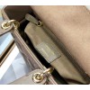 Dior Small Lady Dior My ABCDior Bag In Warm Taupe Cannage Lambskin