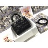 Dior Lady Dior Medium Bag In Noir Cannage Lambskin